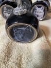 LOT OF 9 BRADFORD EDITIONS MYSTIC SPIRIT WOLF ORNAMENTS DARK BLUE BULB SILVER — photo 2