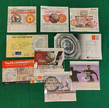 Manchester United Collection Of Charity Shield Match Tickets x 9 See List