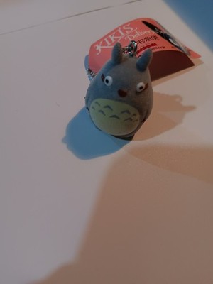 Totoro Flocked (Gray) Key Chain #TO14 (NEW)