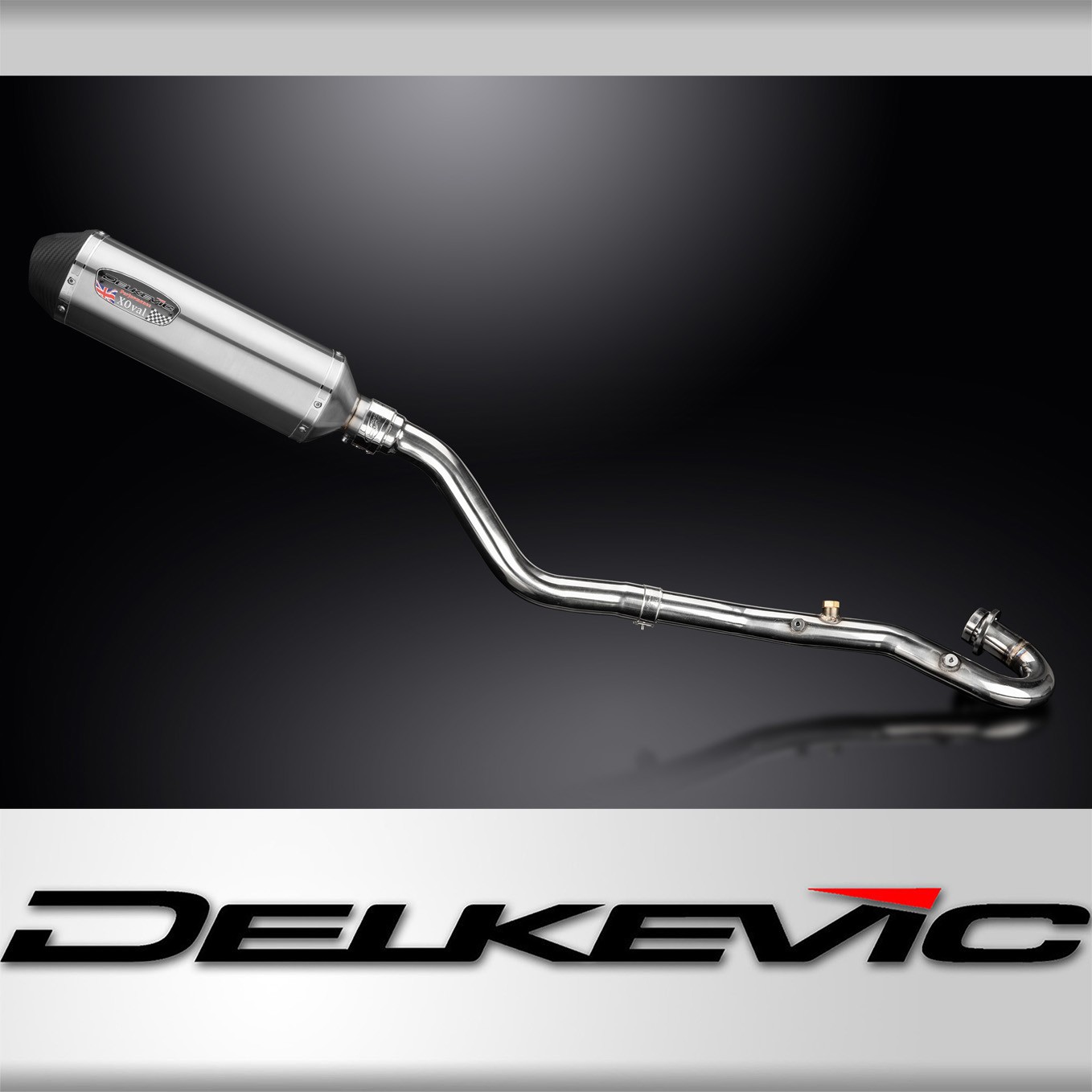 Échappement KLR650 de 343mm, la ligne X-Ovale en inox haut de gamme