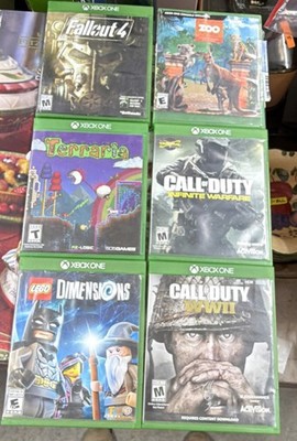 Xbox One Game Lot Fallout 4, Zoo Tycoon, Terraria, Call of Duty, LEGO Dimensions