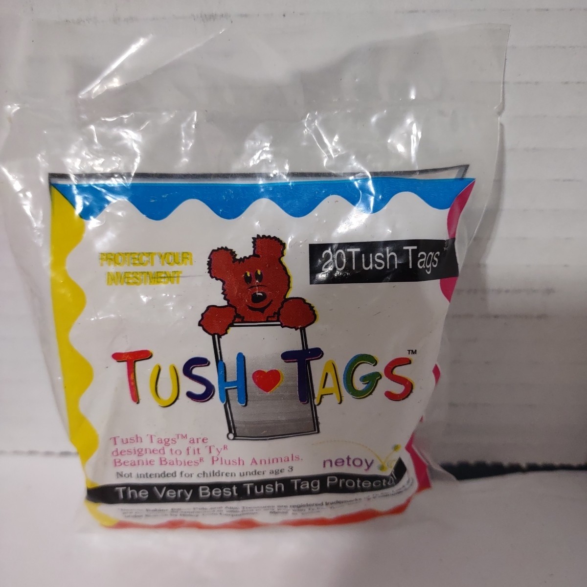 TY Beanie Baby Tush Tag Protector for Beanie Babies for Bean 20 Pieces.