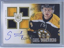 2013-14 Panini Prime Rookie 59/199 Carl Soderberg #149 Patch Auto a1h