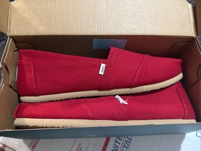 #ad #ad Women’s Tom’s Alpargata Shoes Size 9 Color Red Canvas $26.00