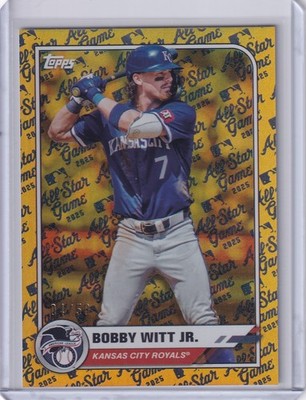 Bobby Witt Jr. 2025 Topps All Star Game Foil True Gold Refractor /50 - Royals