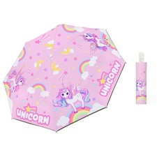 Autoamtic Kids Umbrella UV Resistant, Folding Compact Umbrella 360  Reflectiv...