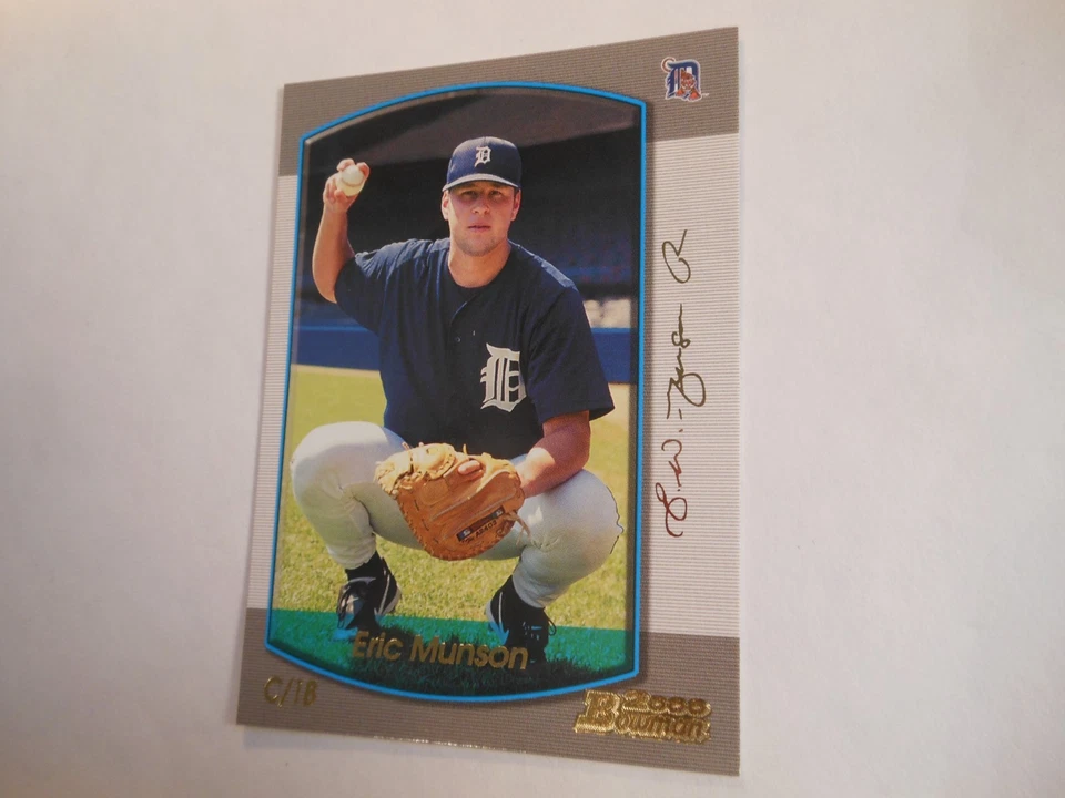 Bowman Gold #333 Eric Munson Detroit Tigers SP 69/99 2000 Foto 3 de 4