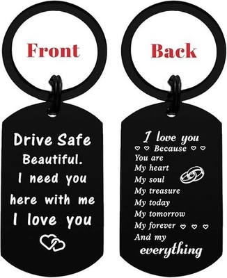 #ad Cool Drive Safe Keychain for Boyfriend Gifts Him Husband Valentine Anniversary $8.49