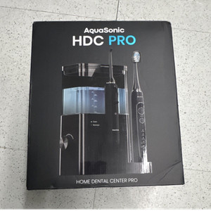 AquaSonic HDC PRO Water Flosser + Power Toothbrush Set Black 10 Settings Timer