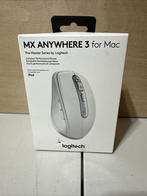 Logitech MX Anywhere 3 Kabellose Maus für Mac - Hellgrau Neu Versiegelt