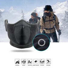 Black Winter Thermal Face Mask Ear Warmer Cold Weather Ski Riding Motorcycle US