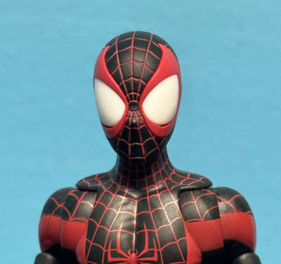 Marvel Legends Ultimate Spider-Man Miles Morales Mark Bagley Custom 6'' HEAD ONLY