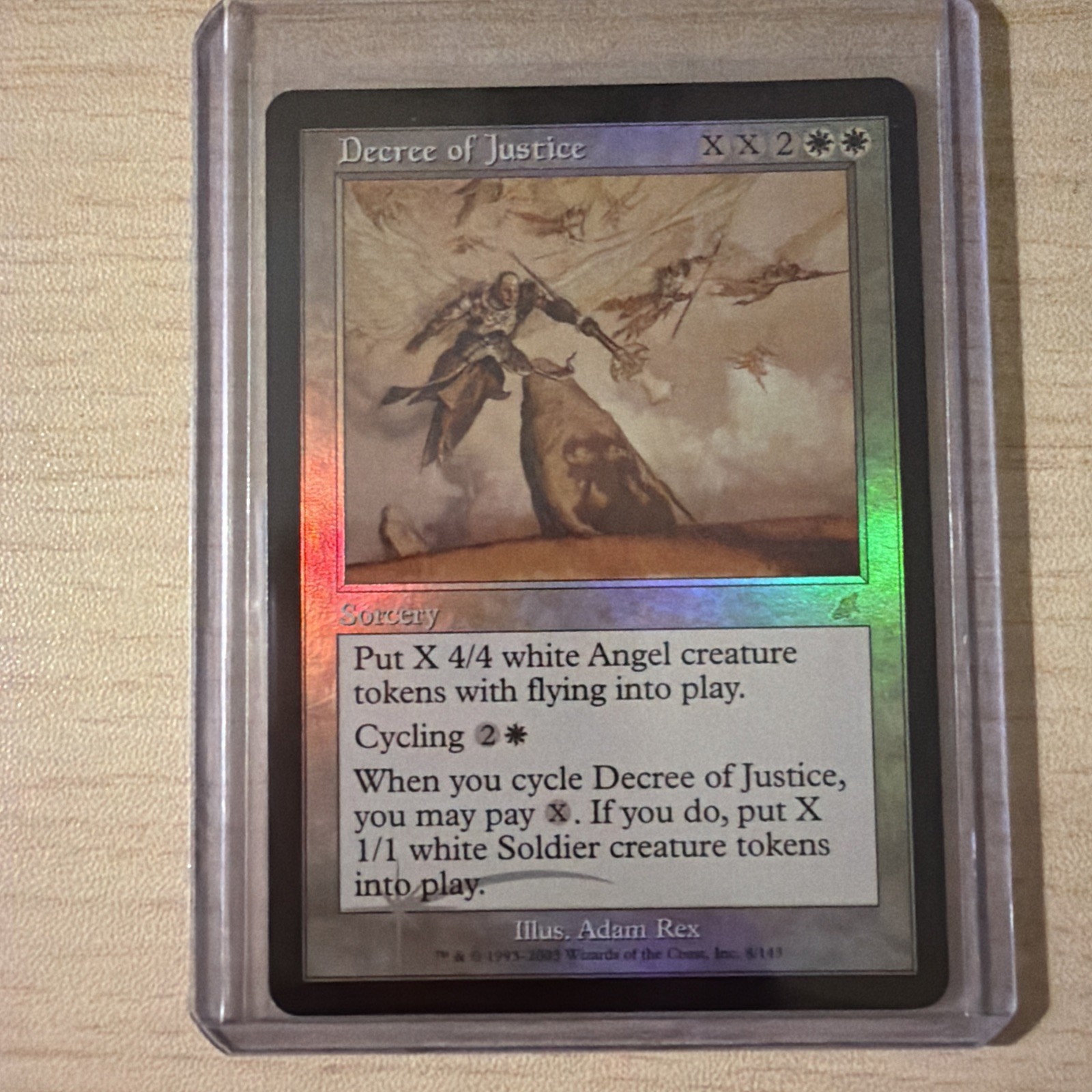 MINT Decree of Justice #8 Foil - Scourge Magic the Gathering
