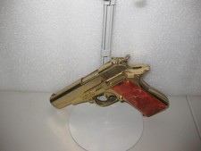 1950'S HUBLEY DIE CAST COLT 1911 6.5 IN TOY CAP GUN WORKS PERFECT GREAT HANDLES