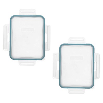 Snapware 7211R Plastic Replacement Lid with Green Gasket (2-Pack) - Made in USA