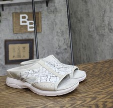 Easy Spirit Womens TRACIEE2 Sandal Slides Shiny SETRACIEE2 Silver Snake Gray 9M