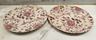 Lot 2 Excellent Johnson Bros English Rose Chintz Dinner Plates 10” EUC — photo 1