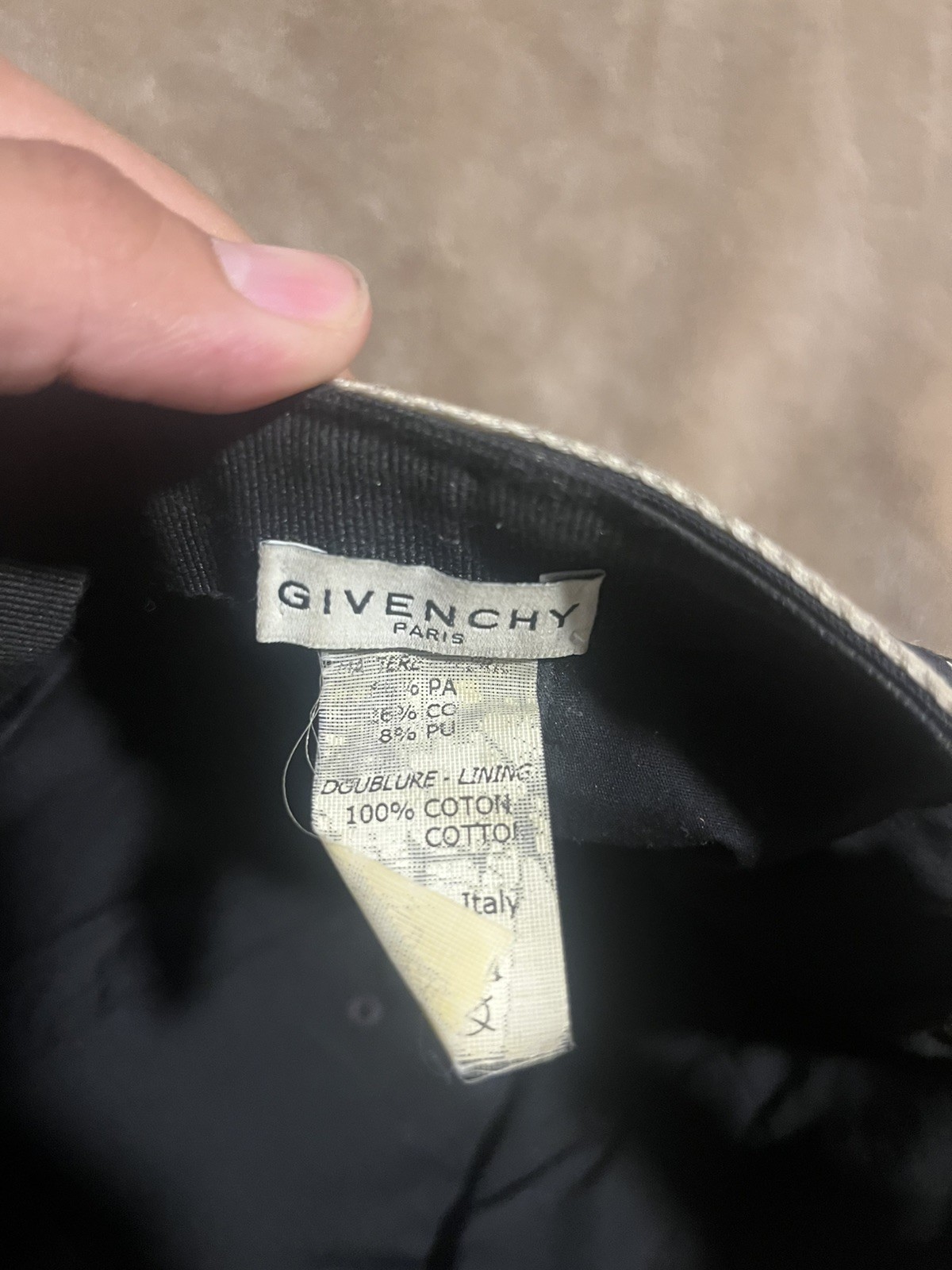 GIVENCHY Adjustable Cap Hat Polyester Black Mens - image 12
