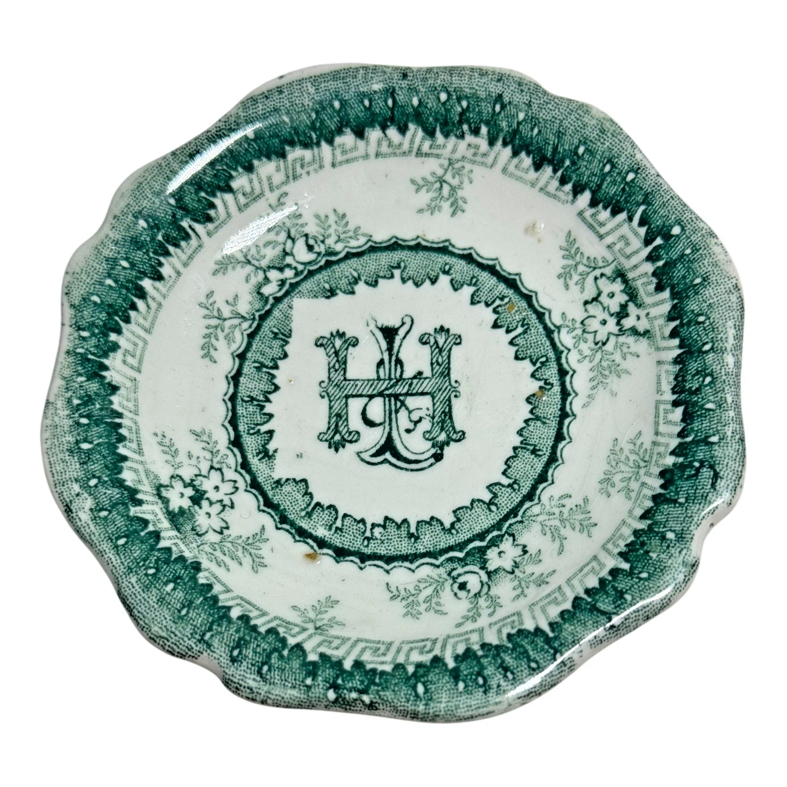 J MADDOCK SONS ROYAL VITREOUS BUTTER PAT DISH HAMILTON D.A. S NESBITT LIVERPOOL