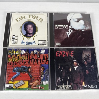 CD Lot Of 4 Classic Must Have Rap Cds. Dr Dre, Ice Cube, Eazy E, Snoop Dogg. NWA