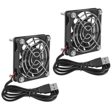2Pcs 60Mm USB Ball Brushless Cooling Fan DC 5V Cooling Fan 6015 60X60X15Mm Mini