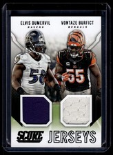 Elvis Dumervil / Vontaze Burfict 2015 Score Dual Relic Card #DJ-LB