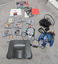 Nintendo 64 Console (No Box) With Expansion Pack, 9 Games And 2 Controllers