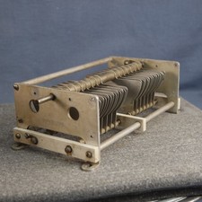 National Dual 99pf Variable Capacitor .160 Gap HAM Linear Tuners 5200 Volts