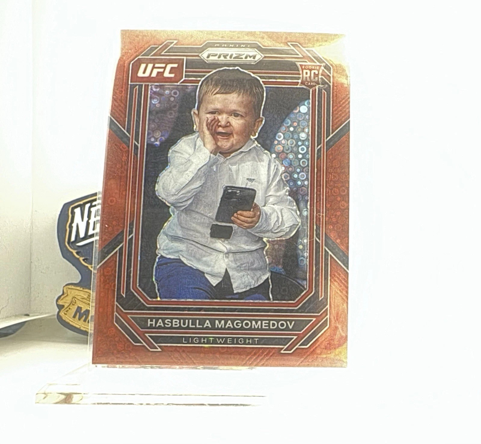 2023 Panini Prizm UFC Hasbulla Magomedov RC #200 63/99 Red Disco Prizm