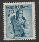 10 g Öst. Trachtenserie 1948/52 Plattenfehler "Narbe auf Wange"