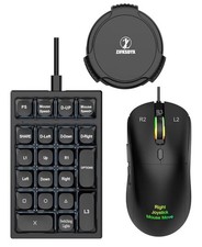 21 Key Mechanical Gaming Keyboard  Gaming Mouse Converter Set for PS4