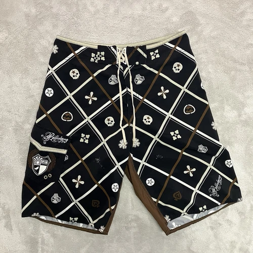 Billabong Board Short Homme 34 Noir Suprême Daim Crâne Levant Soleil Plage Y2K