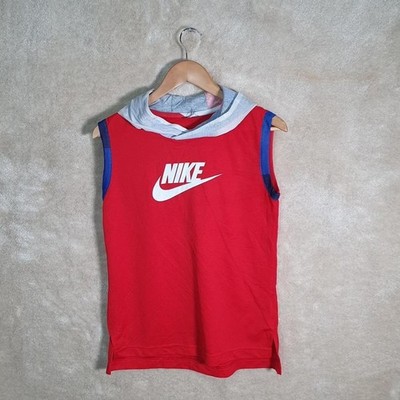Nike Spellout Kapuzenweste Herren Small Rot Print Logo PA391