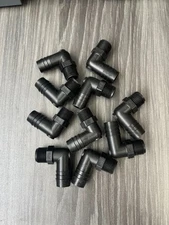 10- 3/8" NPT x 5/8" Barb New Age Industries 5082875 Thermobarb Black PP Male