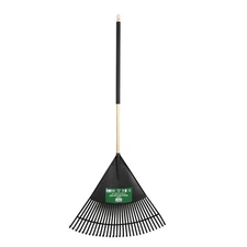 Expert Gardener 30-inch Wood and Poly Leaf Rake