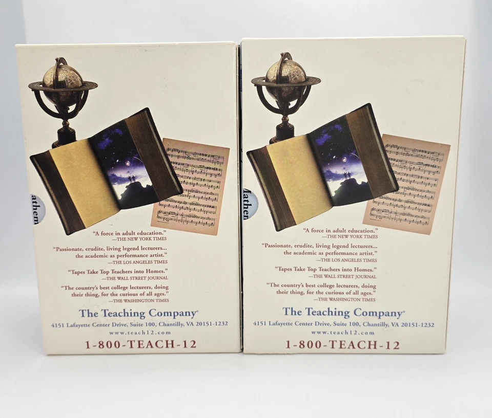 The Joy of Mathematics VHS 6-Tape Set Teaching Company Great Courses Tested Rare - Image 4 of 4