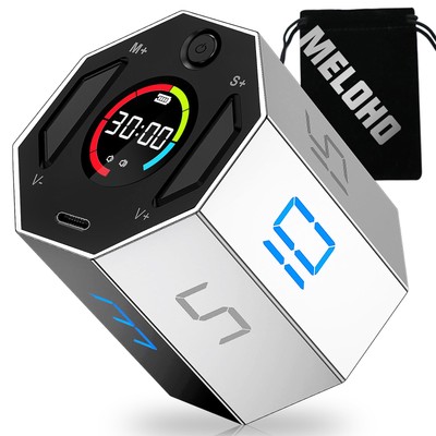 Pomodoro Timer, Magnetic Visual Timer with Flip Countdown, Silent & Alarm, Id...
