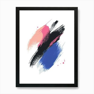 Abstract Brush Strokes 55 Art Print Framed Wall Art Poster Canvas Print Picture