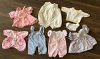 Vintage Cabbage Patch Kids Doll Clothes Lot of 3 Jumper Overalls Dress Sweater