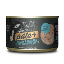 Tiki Cat After Dark Pate+ Chicken & Quail Egg Recipe in Broth Wet Cat Food 5.5oz