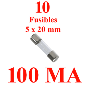 100 pi/èces assortiment de fusibles en verre 10 valeurs amp 0.2A-20A fusible de Tube de verre coup rapide fusibles de Tube de verre de voiture Kit assorti