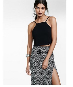 black tie halter top