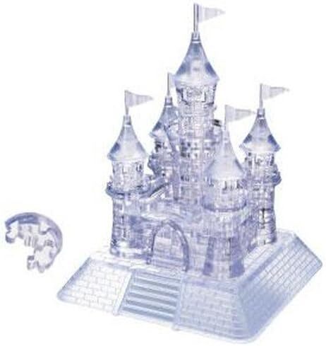 Castle 3D Puzzle Crystal Gallery 105 Clear Pieces BEVERLY New from Japan - Afbeelding 1 van 4
