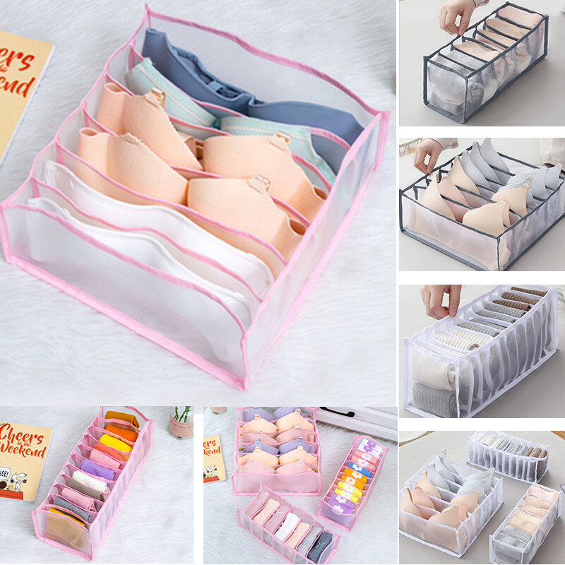 6/7/11/24Grid Drawer Divider Closet Organizer Underwear Socks Bras