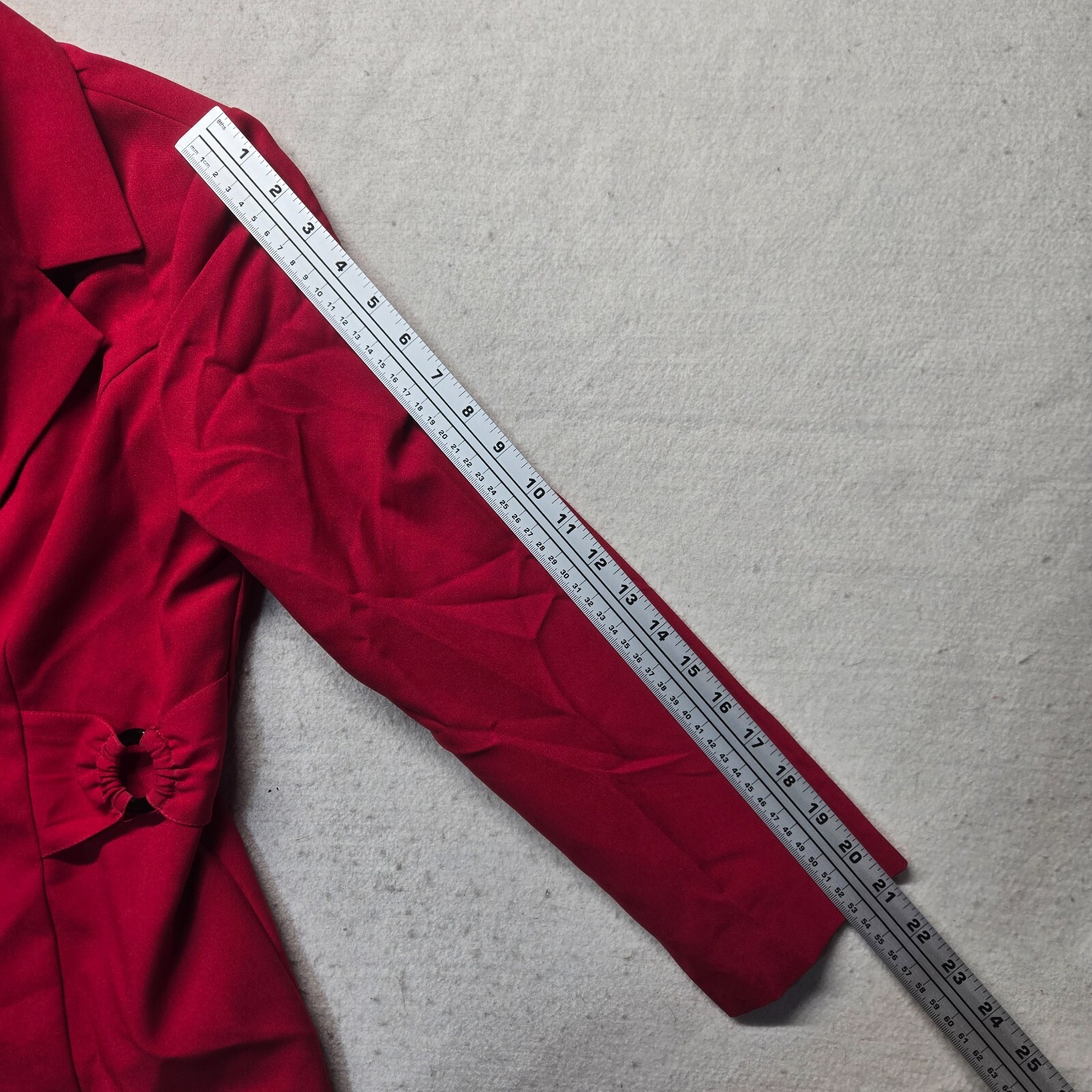 Perceptions Solid Red Coat Jacket Dress Casual Bu… - image 8