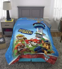 PAW PATROL Nickelodeon Microfiber Twin Size Reversible Comforter NEW/SEALED 