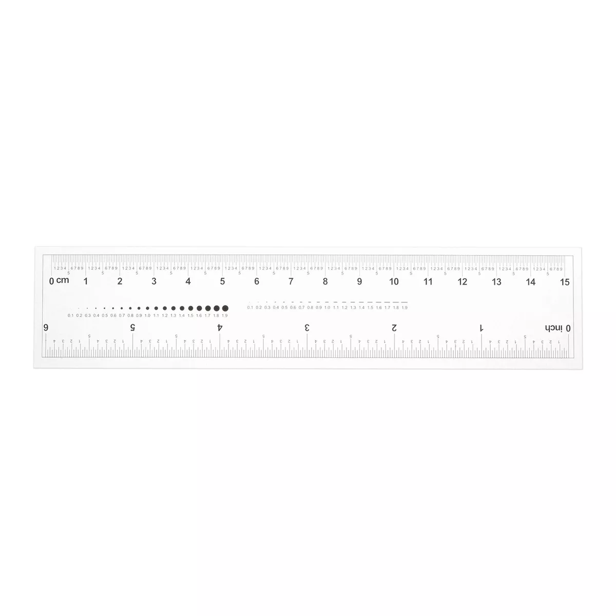 Flexible Ruler 12 Inch 0.5mm Scale PET Plastic Covered Thickened Film  Straight Ruler