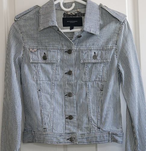 Burberry London Railroad Stripe Denim 