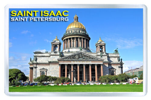 SAINT ISAAC CATHEDRAL SAINT PETERSBURG RUSSIA FRIDGE MAGNET SOUVENIR MAGNET MAGNET MAGNET MAGNET NEVERA - Picture 1 of 1