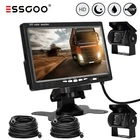 Essgoo 2x HD Car Rear View Rear Parking Camera 7" Monitor Truck Bus